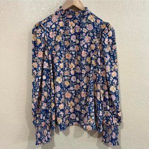 Levi’s Floral Long Sleeve Blouse Top Size Small
